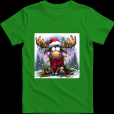 Createyou Szarvas, már megint itt van... - Gyermek - Zöld - XL