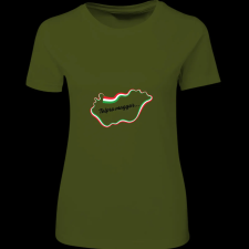 Createyou Talpra magyar... - Női , Sötétzöld , 2XL női póló