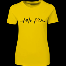 Createyou Tappancs EKG - Női , Sárga , S női póló