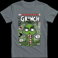 Createyou The Grinch - Férfi - Szürke - 2XL férfi póló