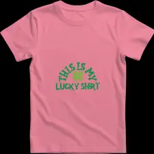 Createyou This is my Lucky Shirt - Gyermek , Pink , XS gyerek póló