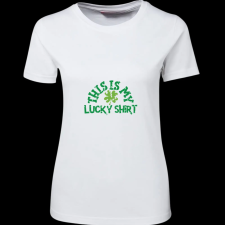 Createyou This is my Lucky Shirt - Női , Fehér , M női póló