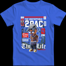 Createyou Tupac - Férfi - Királykék - 3XL