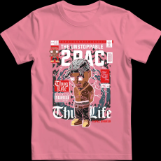 Createyou Tupac - Férfi - Pink - 3XL