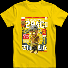 Createyou Tupac - Férfi - Sárga - 2XL férfi póló