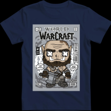 Createyou War Craft - Gyermek - Sötétkék - XS gyerek póló