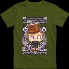 Createyou Willy Wonka And The Chocolate Factory - Férfi - Sötétzöld - L