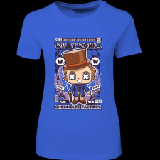 Createyou Willy Wonka And The Chocolate Factory - Női - Királykék - 2XL női póló