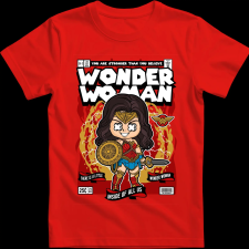 Createyou Wonder Woman - Férfi - Piros - 2XL férfi póló