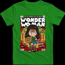 Createyou Wonder Woman - Férfi - Zöld - 2XL férfi póló