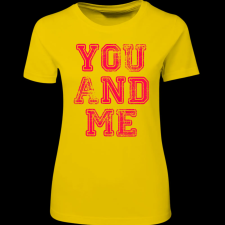 Createyou You and Me - Női , Sárga , S női póló