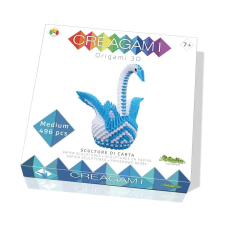 CreativaMente Creagami -3D origami készlet, Hattyú (közepes) kreatív és készségfejlesztő