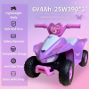 Creative Elektromos ATV gyerekeknek 2 éves kortól, motor 25W 390- *1, akkumulátor 6V4AH*1, 70x39x43 cm, műanyag, rózsaszín/piros-kék, Piros
