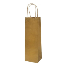 Creative Italtasak CREATIVE Classic Simple 10x36x10 cm kraft egyszínű arany sodort füles ajándéktasak