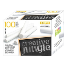 Creative Jungle Táblakréta CREATIVE JUNGLE fehér kerek 100 db/doboz kréta