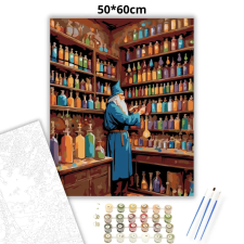 Creative Land Kft Alkimista műhely - számfestő készlet – 50×60 cm (Keretre feszítve) kreatív és készségfejlesztő