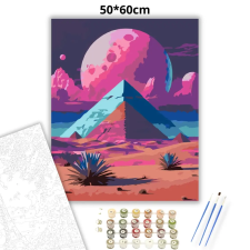 Creative Land Kft Álomszerű piramisok - számfestő készlet – 50×60 cm (Keret nélkül) kreatív és készségfejlesztő