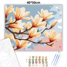 Creative Land Kft Aranyló magnólia szirmok - számfestő készlet kreatív és készségfejlesztő