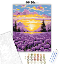 Creative Land Kft Aranyló napfelkelte - számfestő készlet kreatív és készségfejlesztő