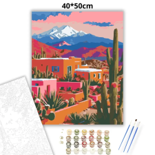 Creative Land Kft Aranyló vályogházak - számfestő készlet kreatív és készségfejlesztő