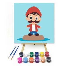 Creative Land Kft Bajuszos kis figura - gyerek számfestő készlet kreatív és készségfejlesztő