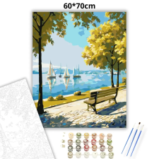 Creative Land Kft Békés tóparti sétány - számfestő készlet – 60×70 cm (Keret nélkül) kreatív és készségfejlesztő