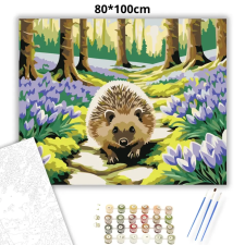 Creative Land Kft Csendes erdei séta - számfestő készlet – 80×100 cm (Keretre feszítve) kreatív és készségfejlesztő