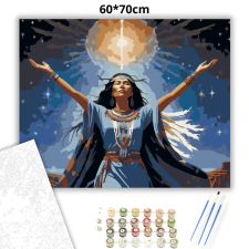 Creative Land Kft Csillagfényes áldás - számfestő készlet – 60×70 cm (Keretre feszítve) kreatív és készségfejlesztő