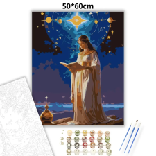 Creative Land Kft Csillagos papnő - számfestő készlet – 50×60 cm (Keretre feszítve) kreatív és készségfejlesztő