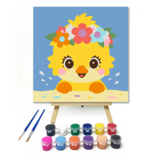 Creative Land Kft Csillogó szemű csibe - gyerek számfestő készlet kreatív és készségfejlesztő