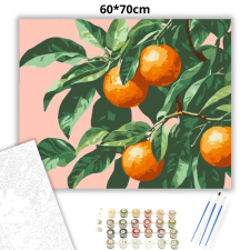 Creative Land Kft Érett narancsok - számfestő készlet – 60×70 cm (Keretre feszítve) kreatív és készségfejlesztő