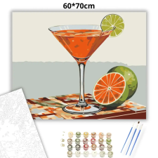 Creative Land Kft Friss daiquiri koktél - számfestő készlet – 60×70 cm (Keretre feszítve) kreatív és készségfejlesztő