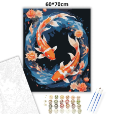 Creative Land Kft Halak - Kozmikus egyensúly - számfestő készlet – 60×70 cm (Keret nélkül) kreatív és készségfejlesztő