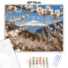 Creative Land Kft Havas cseresznyevirágzás - számfestő készlet – 60×70 cm (Keretre feszítve) kreatív és készségfejlesztő