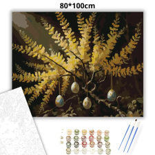 Creative Land Kft Húsvéti tojásdíszek - számfestő készlet – 80×100 cm (Keret nélkül) kreatív és készségfejlesztő