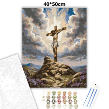 Creative Land Kft Keresztre feszített Jézus - számfestő készlet kreatív és készségfejlesztő