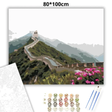 Creative Land Kft Kínai nagy fal - számfestő készlet – 80×100 cm (Keretre feszítve) kreatív és készségfejlesztő