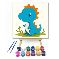 Creative Land Kft Kíváncsi kisdínó mosolya - gyerek számfestő készlet kreatív és készségfejlesztő