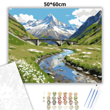 Creative Land Kft Magányos völgyhíd - számfestő készlet – 50×60 cm (Keret nélkül) kreatív és készségfejlesztő