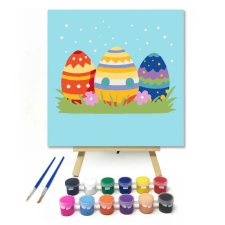 Creative Land Kft Mintás színes tojások - gyerek számfestő készlet kreatív és készségfejlesztő