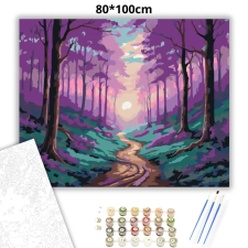 Creative Land Kft Misztikus erdei ösvény - számfestő készlet – 80×100 cm (Keret nélkül) kreatív és készségfejlesztő