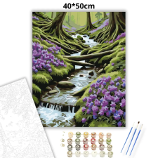 Creative Land Kft Mohos vízmosás - számfestő készlet – 40×50 cm (Keretre feszítve) kreatív és készségfejlesztő