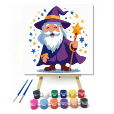 Creative Land Kft Mosolygós varázsló pálcája - gyerek számfestő készlet kreatív és készségfejlesztő