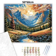 Creative Land Kft Mozaikfényű napfelkelte - számfestő készlet – 50×60 cm (Keret nélkül) kreatív és készségfejlesztő