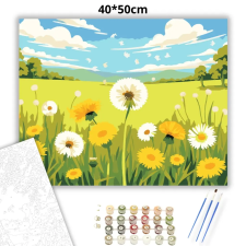 Creative Land Kft Napsugaras pitypangok - számfestő készlet kreatív és készségfejlesztő