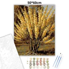 Creative Land Kft Napsütötte aranyvessző - számfestő készlet – 50×60 cm (Keret nélkül) kreatív és készségfejlesztő