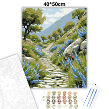 Creative Land Kft Nyugalmas dombvidéki út - számfestő készlet kreatív és készségfejlesztő