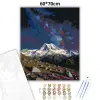 Creative Land Kft Nyugodt Aoraki éjszaka - számfestő készlet – 60×70 cm (Keret nélkül)