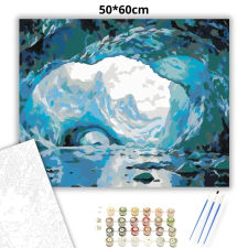 Creative Land Kft Ragyogó jégbarlang tükre - számfestő készlet – 50×60 cm (Keret nélkül) kreatív és készségfejlesztő