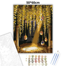 Creative Land Kft Ragyogó lombfüggöny - számfestő készlet – 50×60 cm (Keret nélkül) kreatív és készségfejlesztő